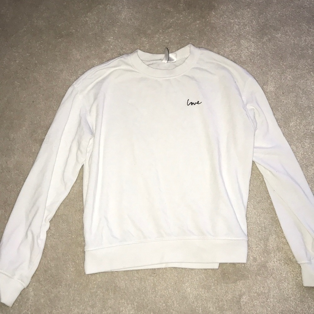Love White Sweatshirt